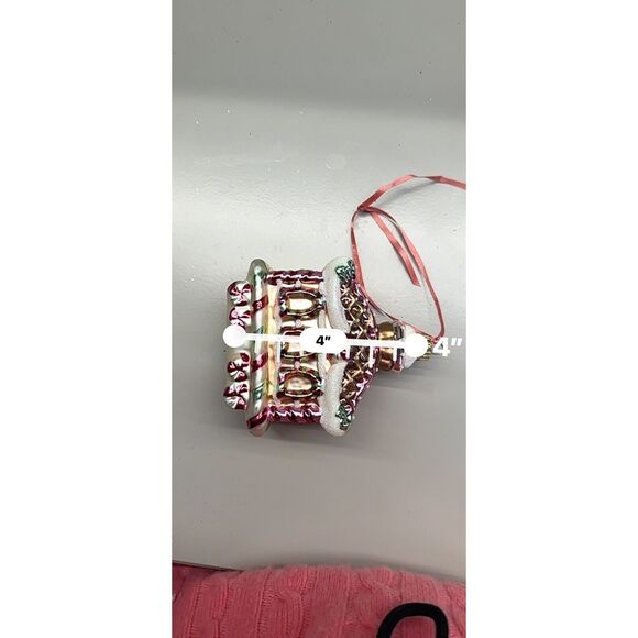 Fitz And Floyd Candylane Train Caboose Glass Christmas Ornament - Picture 9 of 9